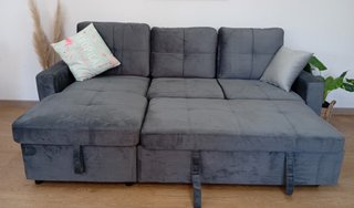 Sofá Cama PAU. Chaiselong, Arcón. Cómodo. ¡OFERTA!
