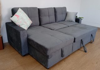 Sofá Cama PAU. Chaiselong, Arcón. Cómodo. ¡OFERTA!