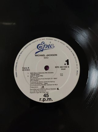 Vinilo Michael Jackson Bad Maxi Single