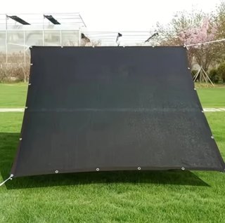 Toldo de 5x2 color negro para exterior.