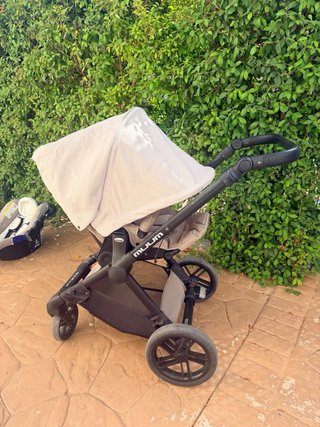 Muum Jané 3 piezas topo beige + bolso