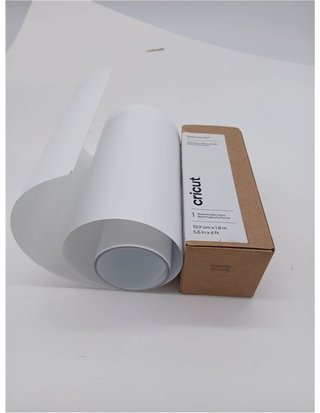 Cricut Joy Smart Vinilo Textil Blanco - Rollo HTV Termoadhesivo para Camisetas - 30.5 cm x 1.8 m