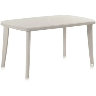 Tavolo da Giardino Tonelle 140x80x73 cm Bianco