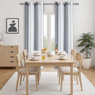 Cortinas Translúcidas Modernas 140x215 (2 uds)