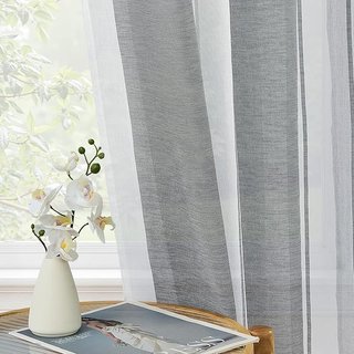 Cortinas Translúcidas Modernas 140x215 (2 uds)