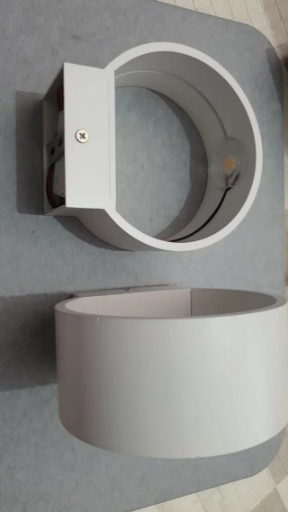 Lámpara de Pared Aro LED Blanca 5W