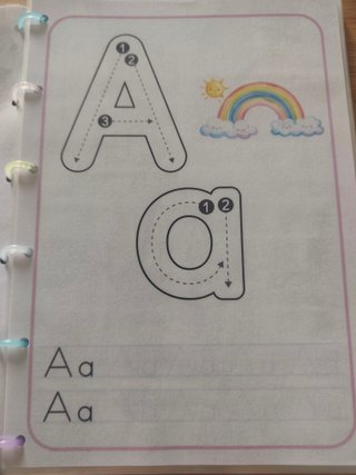 Cuaderno infantil trazos abecedario plastificado