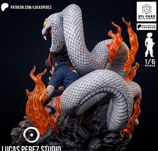 Figura Resina Sasuke Uchiha Naruto