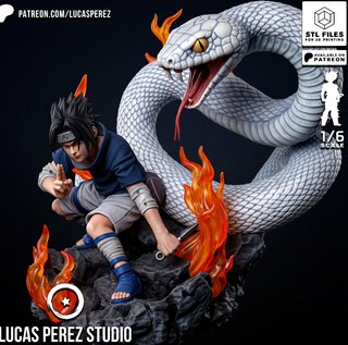 Figura Resina Sasuke Uchiha Naruto