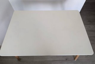 Mesa Sklum Blanca Patas Madera