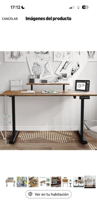 Escritorio Elevable 200x80cm