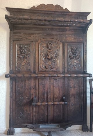 Perchero Antiguo Paraguero Madera 1,20 x 2 m