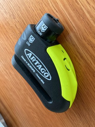 Candado Alarma Moto Artago 32 Bunker Disk Lock