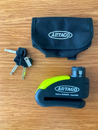 Candado Alarma Moto Artago 32 Bunker Disk Lock