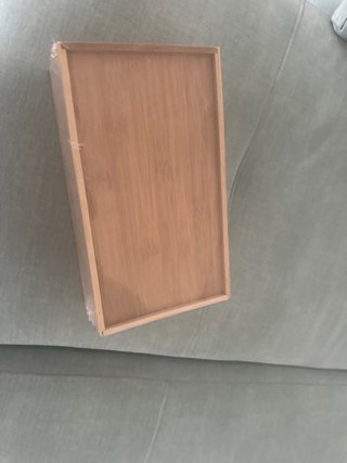 Caja de pañuelos de madera