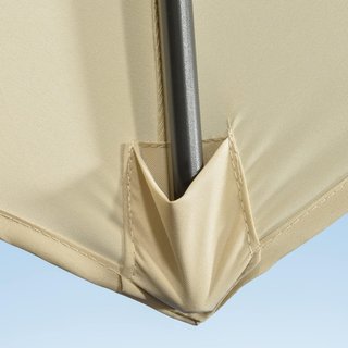 Sombrilla de Jardín Descentrada 3X2.5 M Giratoria a 360° Con Angulación Regulable