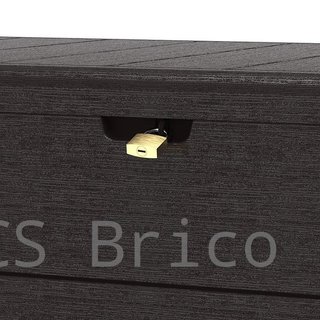 Baúl Arcón PVC 416 L Marrón - 70x129x62 cm - Duramax