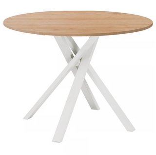 Mesa redonda madera y metal Ikea