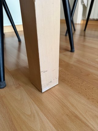Mesa comedor cristal y madera *NO INCLUYE SILLAS*