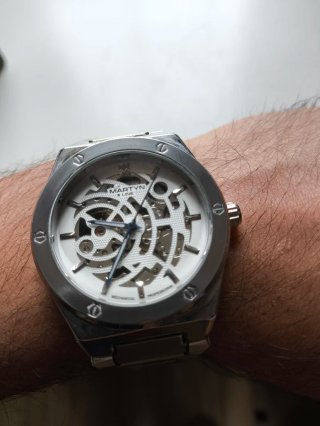 Orologio Martyn Line Uomo Scheletrato Oro/Argento