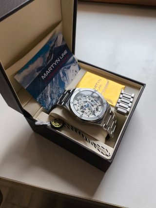 Orologio Martyn Line Uomo Scheletrato Oro/Argento