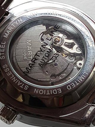 Orologio Martyn Line Uomo Scheletrato Oro/Argento