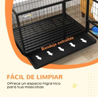 Jaula para perros negra