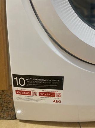 Lavadora AEG 600 Series Lavamat 8kg. 2 años
