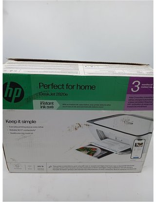 HP DeskJet 2820e 588K9B - A4 Colour Inkjet All-in-One Printer - Wi-Fi Connection - Manual Duplex Printing - Up to 7.5 ppm - 3 Months