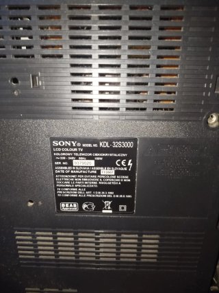 Sony Bravia 32" KDL-32S3000 – Perfecta – 2 HDMI –