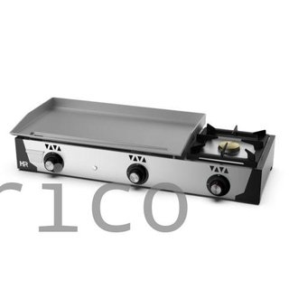 Plancha Gas Acero Laminado + Fogón Serie 100 - PLC8100F