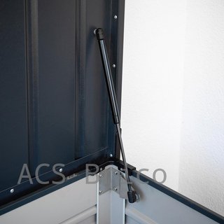 Baúl Arcón Metálico Antracita - 187x78x72 cm - Trimetals
