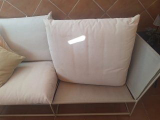 Sofá Terraza Ikea Tela y Metal