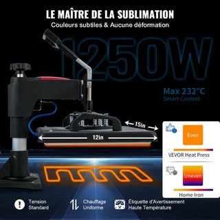 Prensa Térmica, Máquina de Prensa Térmica 5 en 1 30.48 x 38.1 cm, Impresora de Transferencia por Sublimación Clamshell de Calentamiento Rápido, Control de Temperatura Digital Preciso, Prensa Térmi...