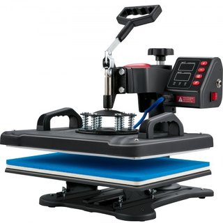 Prensa Térmica, Máquina de Prensa Térmica 5 en 1 30.48 x 38.1 cm, Impresora de Transferencia por Sublimación Clamshell de Calentamiento Rápido, Control de Temperatura Digital Preciso, Prensa Térmi...