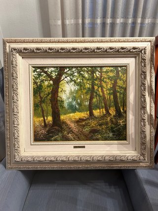 Cuadro de paisaje bosque