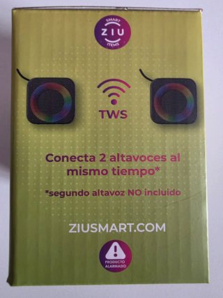 Altavoz Bluetooth Ziu Z-Cube Potencia 5w