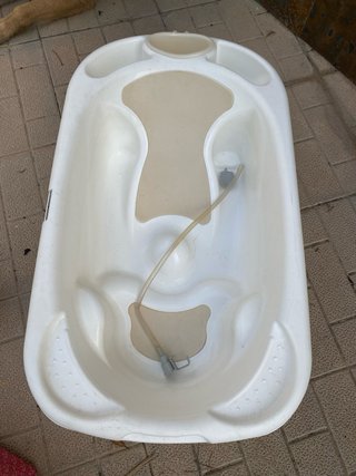 Bañera bebé con soporte y desagüe