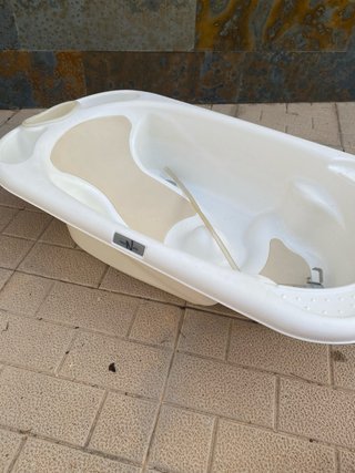 Bañera bebé con soporte y desagüe