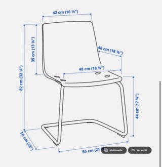 Mesa cristal extensible y 4 sillas
