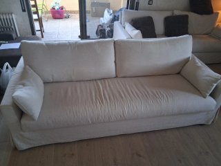 Sofá 3 plazas Ikea beige tela