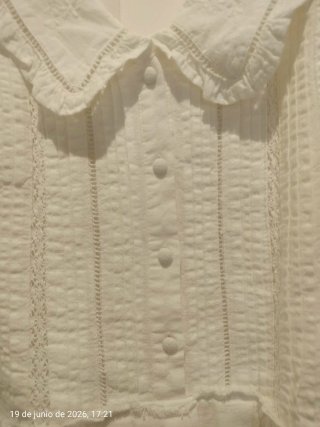 Vestido Zara Blanco Talla M