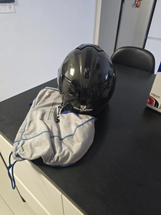 Casco Shark Spartan GT Carbon Rojo/Negro- Talla L