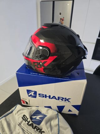 Casco Shark Spartan GT Carbon Rojo/Negro- Talla L