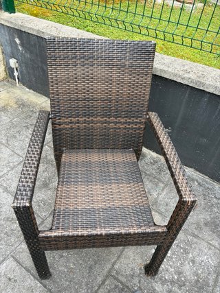 Conjunto 4 Sillas y Mesa Ratán