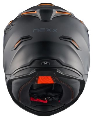 Capacete Nexx Preto com Laranja