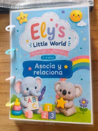 Libro interactivo animales, velcros yplastificado