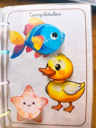 Libro interactivo animales, velcros yplastificado