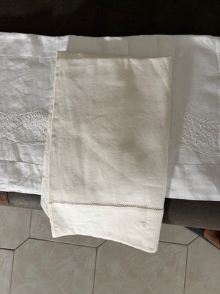 Lenzuola misto lino da corredo