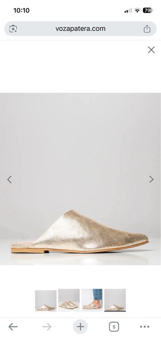 Zapatos Mocasines Dorados T39
